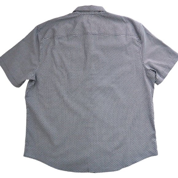 MR TURK Mario shirt navy houndstooth NWT - Picture 5 of 6